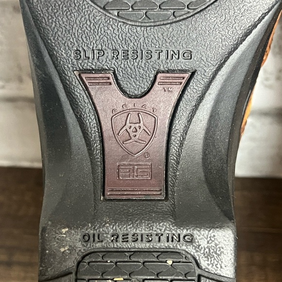 ARIAT Safety Clog Steel Toe Women’s Size 8.5 Brown Distressed - Picture 9 of 12